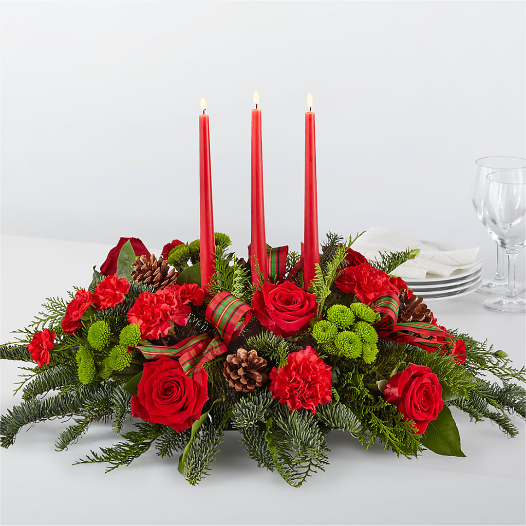 By the Candlelight Centerpiece – EUTAW ACCENT FLOWERS & GIFTS, Eutaw AL