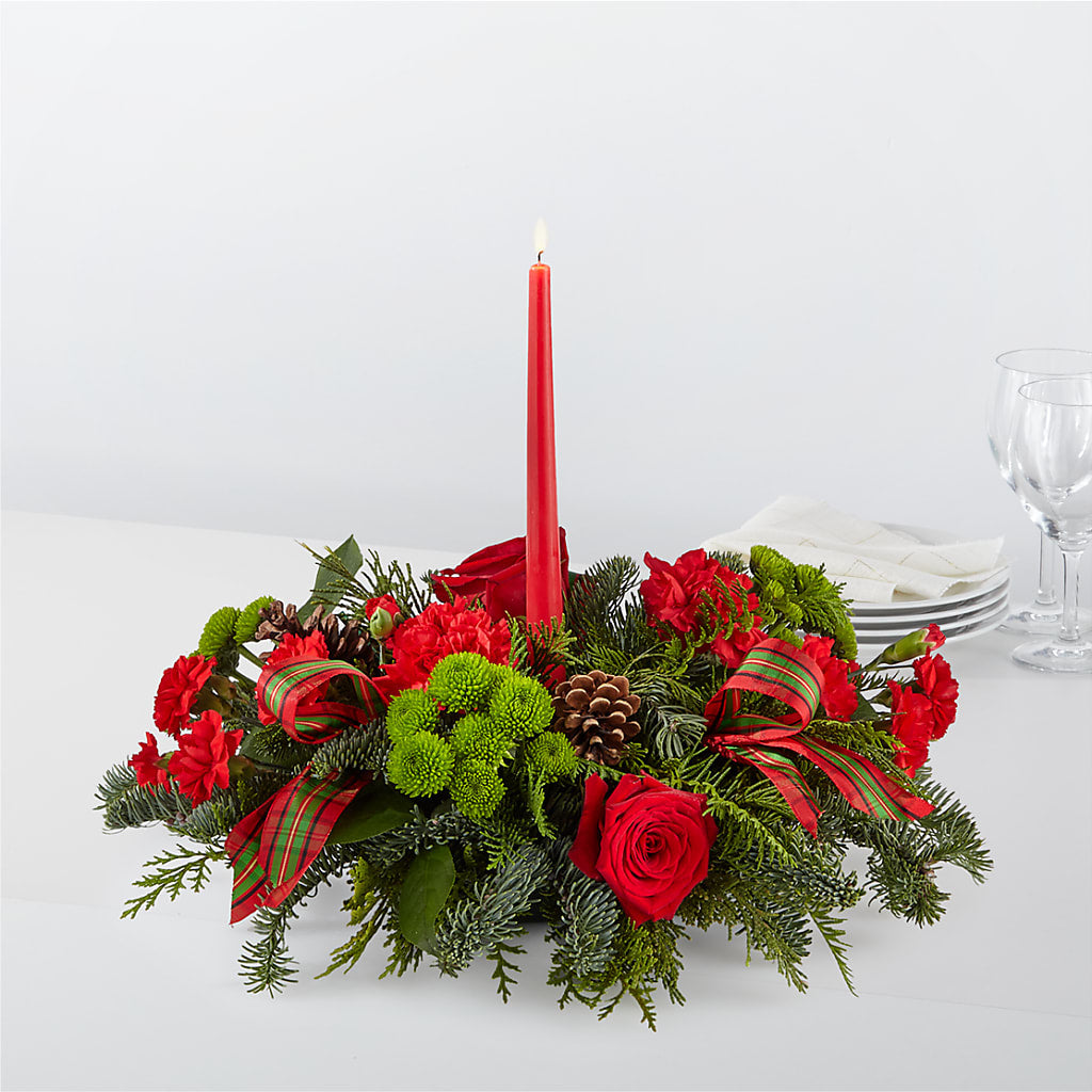 By the Candlelight Centerpiece – EUTAW ACCENT FLOWERS & GIFTS, Eutaw AL