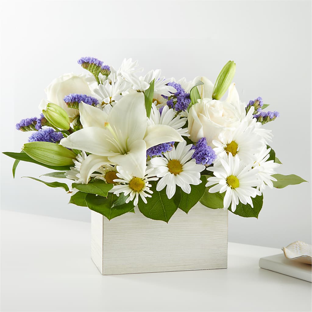 Beyond Blue Box Bouquet – EUTAW ACCENT FLOWERS & GIFTS, Eutaw AL