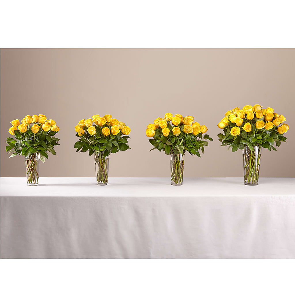 Long Stem Yellow Rose Bouquet – EUTAW ACCENT FLOWERS & GIFTS, Eutaw AL