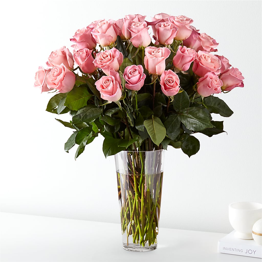 Long Stem Pink Rose Bouquet – EUTAW ACCENT FLOWERS & GIFTS, Eutaw AL