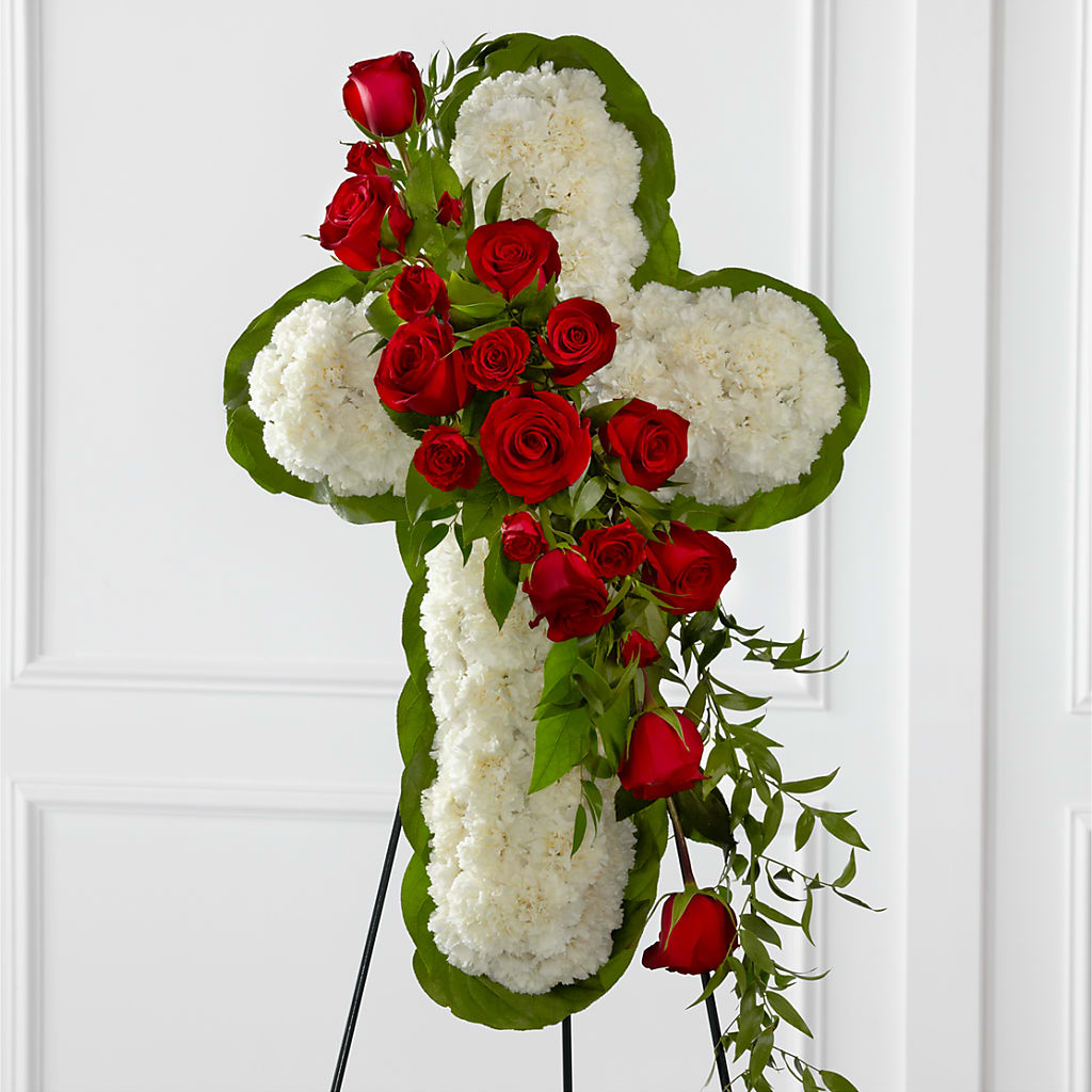 Floral Cross Easel – EUTAW ACCENT FLOWERS & GIFTS, Eutaw AL