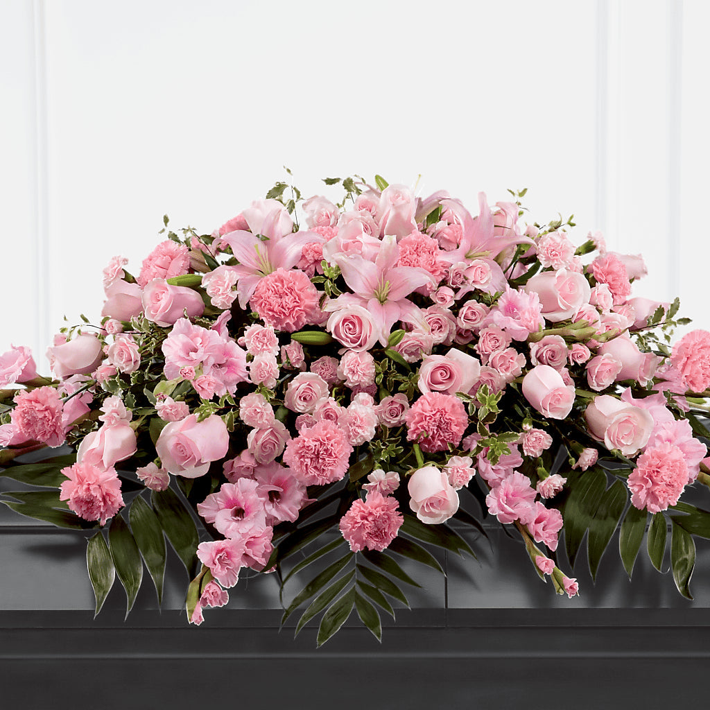 Garden of Comfort Casket Spray (Standard) – EUTAW ACCENT FLOWERS & GIFTS, Eutaw AL