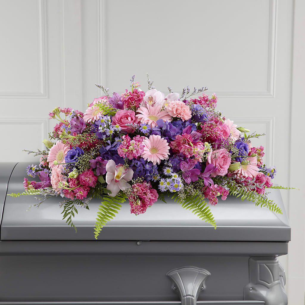 Glorious Garden Casket Spray – EUTAW ACCENT FLOWERS & GIFTS, Eutaw AL