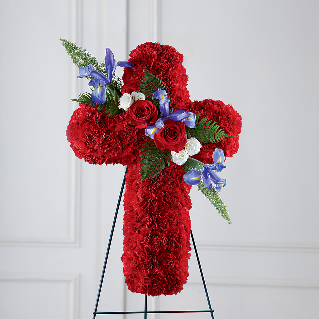 Faithful Hero Floral Cross – EUTAW ACCENT FLOWERS & GIFTS, Eutaw AL