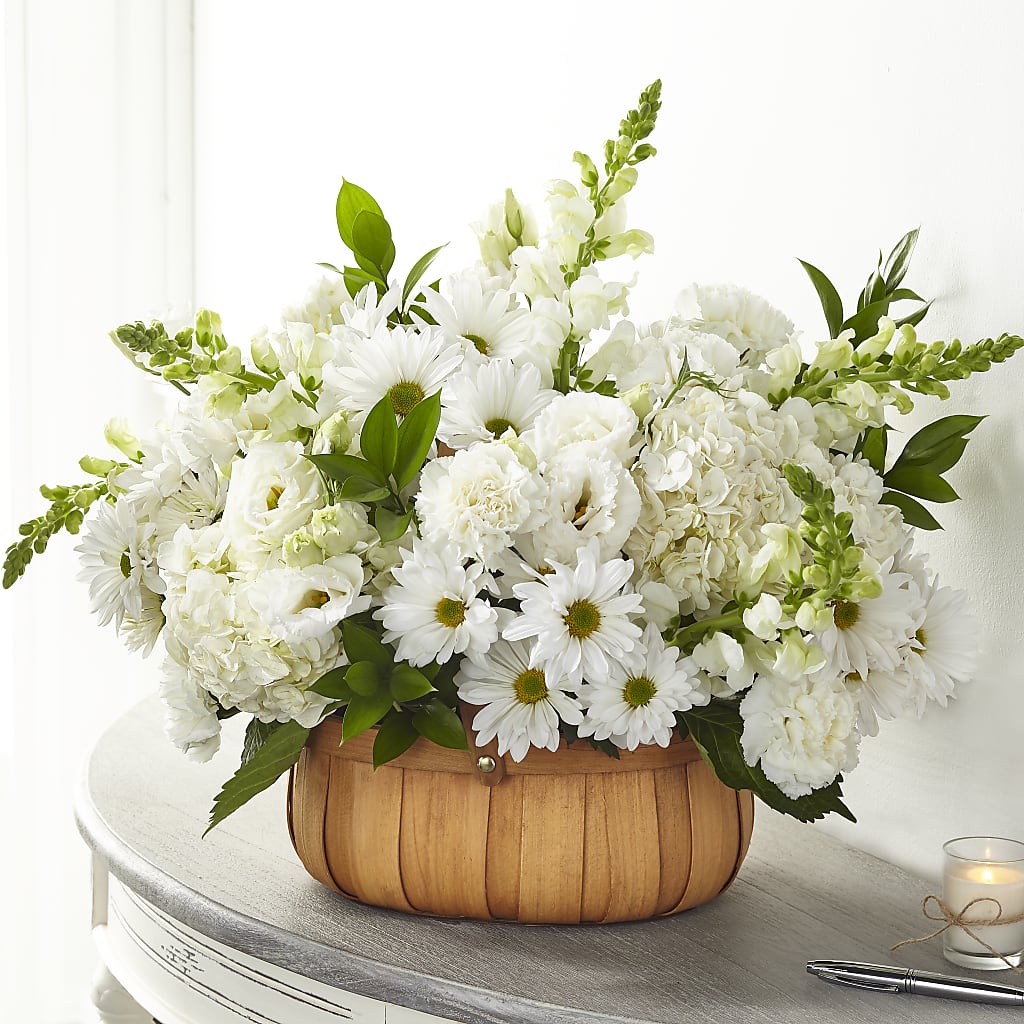 Pure Ivory Basket – EUTAW ACCENT FLOWERS & GIFTS, Eutaw AL