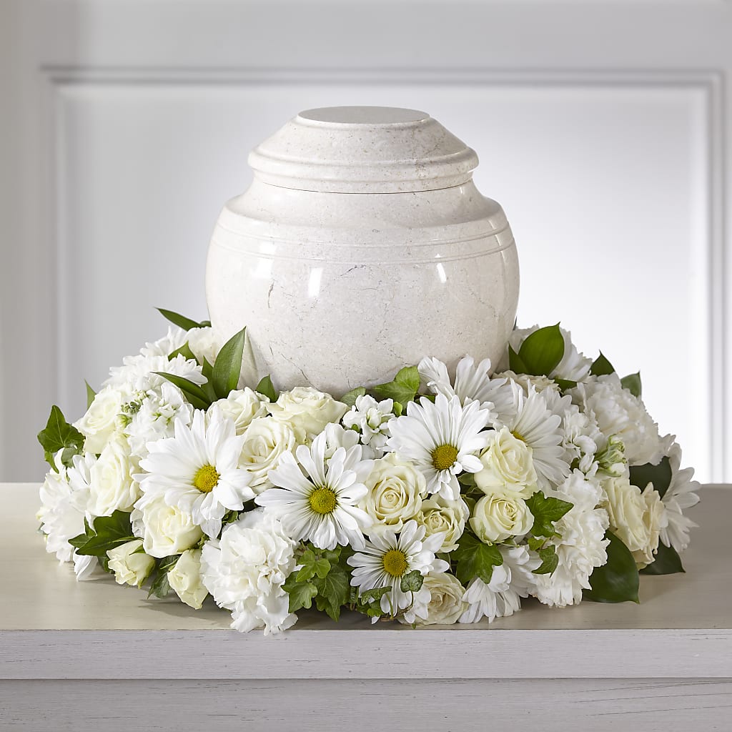 Ivory Gardens Cremation Adornment – EUTAW ACCENT FLOWERS & GIFTS, Eutaw AL
