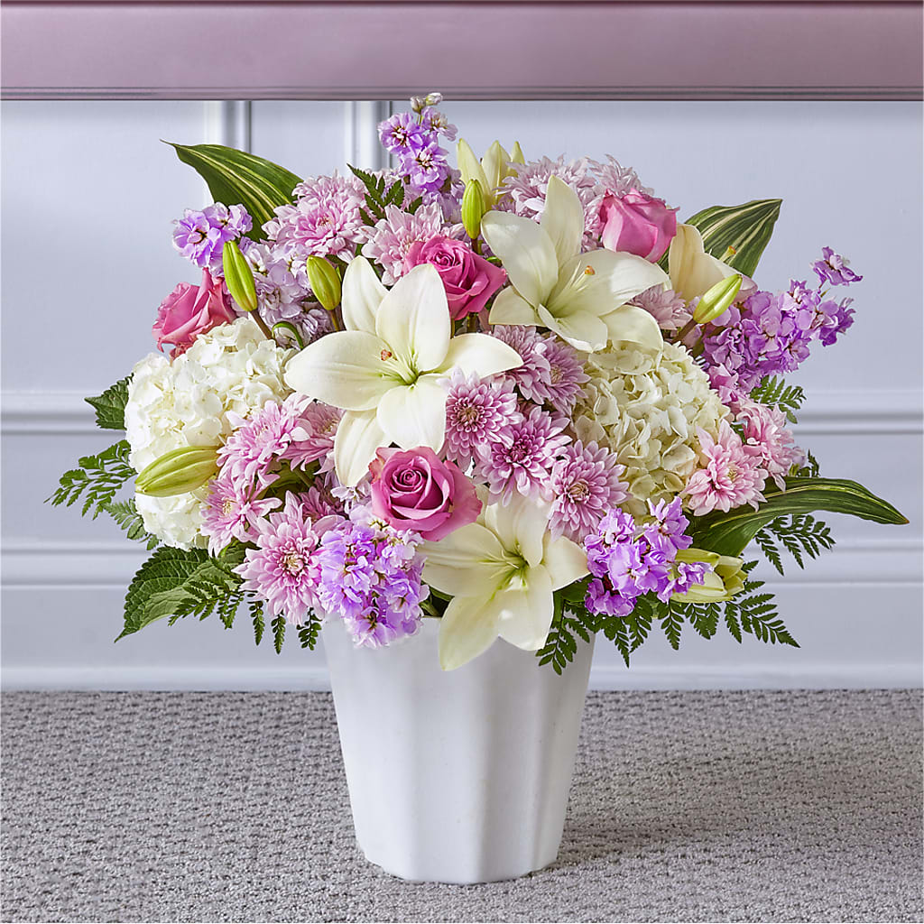 Heaven Sent Floor Basket – EUTAW ACCENT FLOWERS & GIFTS, Eutaw AL