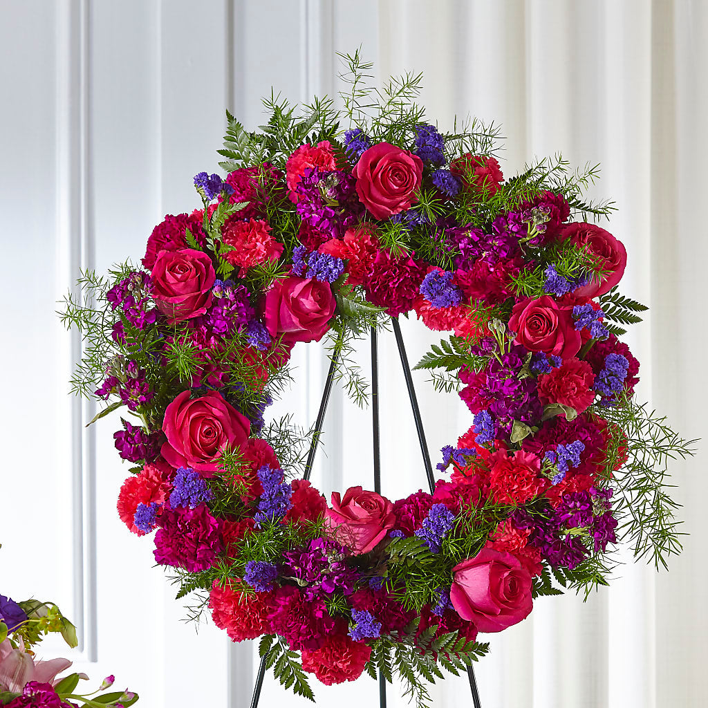 Calming Colors Wreath – EUTAW ACCENT FLOWERS & GIFTS, Eutaw AL
