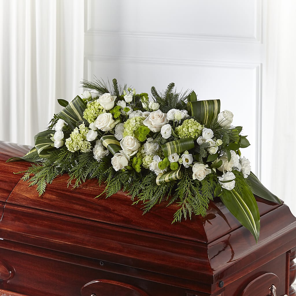 Hopeful Gesture Casket Spray – EUTAW ACCENT FLOWERS & GIFTS, Eutaw AL