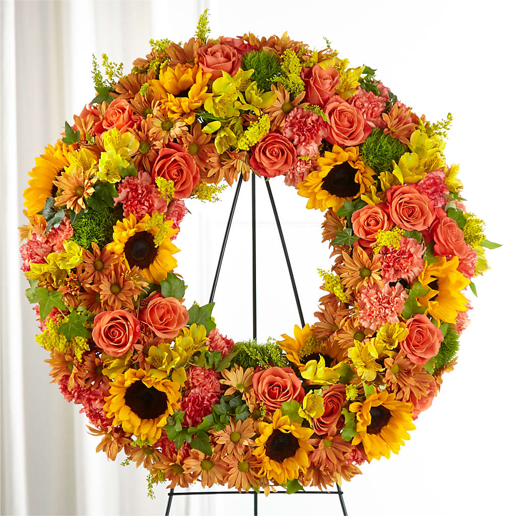 Autumnal Memories Wreath (Standard) – EUTAW ACCENT FLOWERS & GIFTS, Eutaw AL