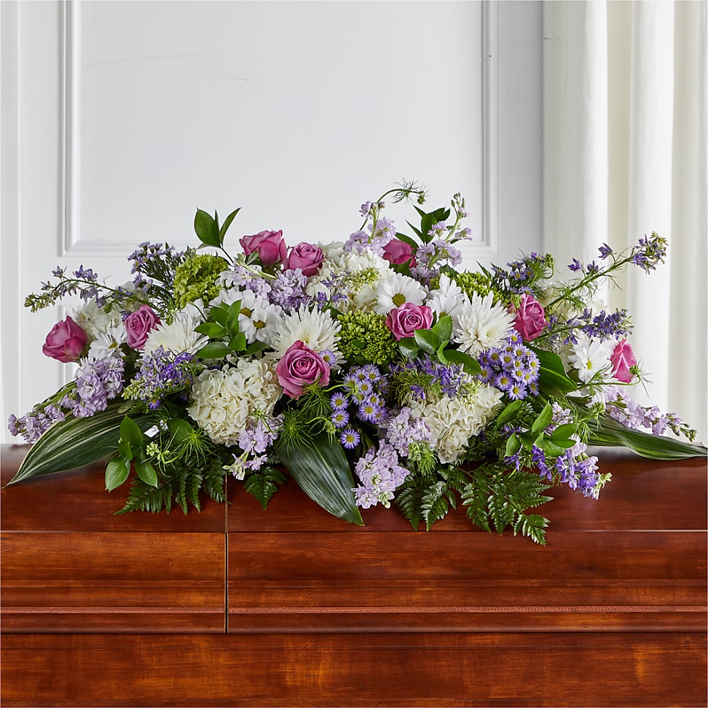 Meadows of Serenity Casket Spray – EUTAW ACCENT FLOWERS & GIFTS, Eutaw AL