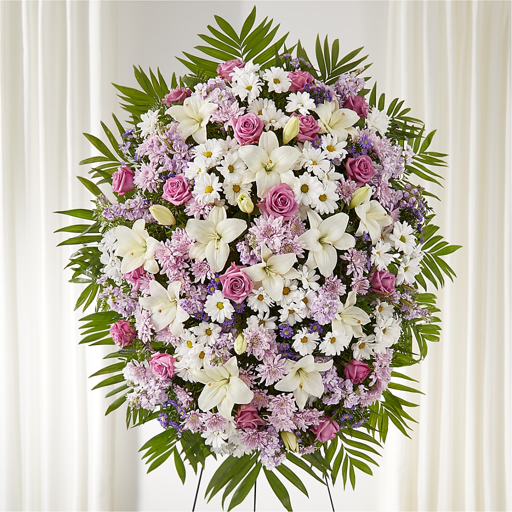 Surrounded by Love Standing Spray – EUTAW ACCENT FLOWERS & GIFTS, Eutaw AL