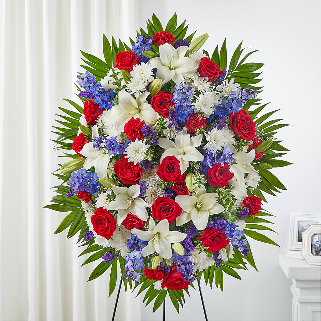 Cherished Service Standing Spray – EUTAW ACCENT FLOWERS & GIFTS, Eutaw AL