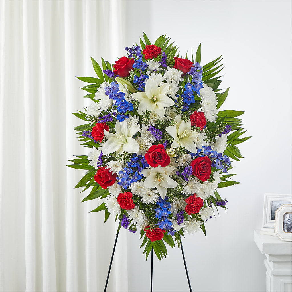 Cherished Service Standing Spray – EUTAW ACCENT FLOWERS & GIFTS, Eutaw AL