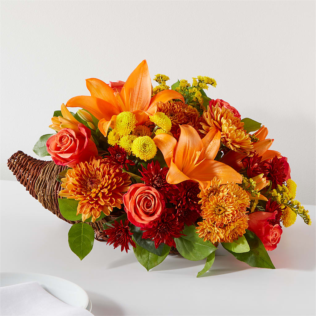 Bouquet of Blessings Cornucopia – EUTAW ACCENT FLOWERS & GIFTS, Eutaw AL