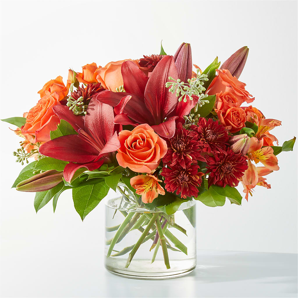 Crimson Leaves Bouquet – EUTAW ACCENT FLOWERS & GIFTS, Eutaw AL
