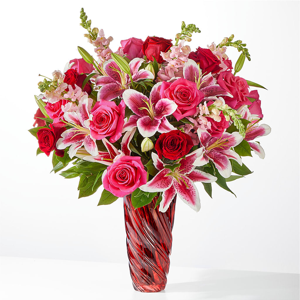 Always You Bouquet with Luxe Swirl Vase – EUTAW ACCENT FLOWERS & GIFTS, Eutaw AL
