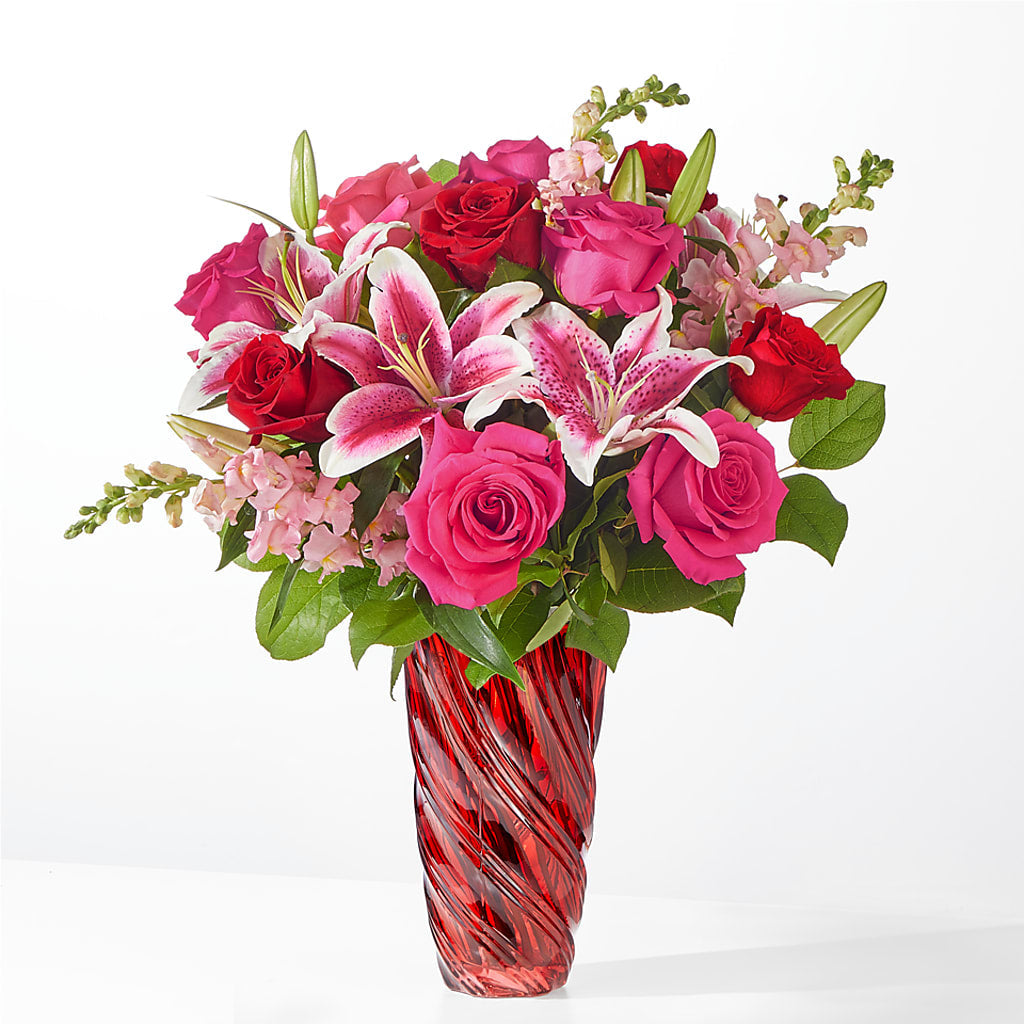 Always You Bouquet with Luxe Swirl Vase – EUTAW ACCENT FLOWERS & GIFTS, Eutaw AL