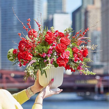 Big Red Bow Bouquet – EUTAW ACCENT FLOWERS & GIFTS, Eutaw AL