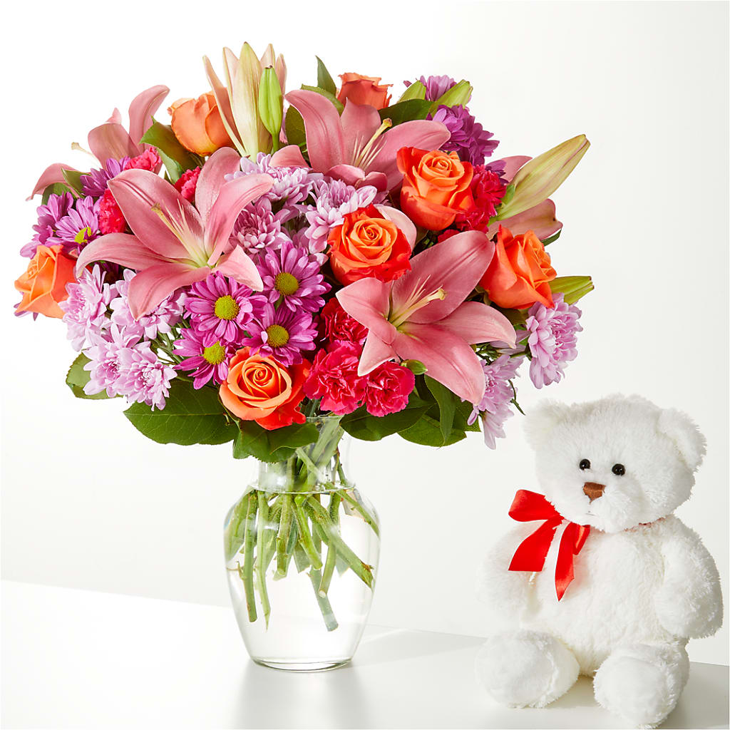 One and Only Bouquet and Bear Bundle – EUTAW ACCENT FLOWERS & GIFTS, Eutaw AL