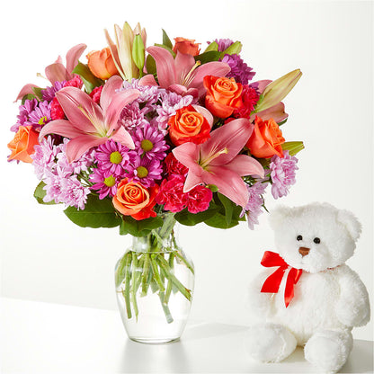 One and Only Bouquet and Bear Bundle – EUTAW ACCENT FLOWERS & GIFTS, Eutaw AL