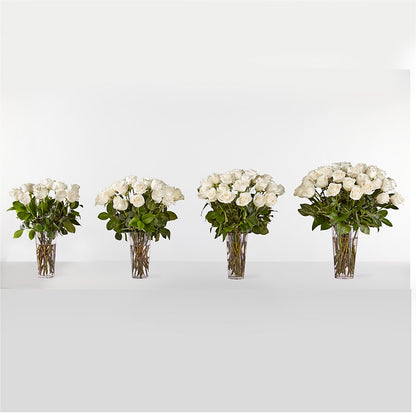 Long Stem White Rose Bouquet – EUTAW ACCENT FLOWERS & GIFTS, Eutaw AL