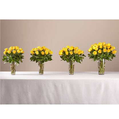 Long Stem Yellow Rose Bouquet – EUTAW ACCENT FLOWERS & GIFTS, Eutaw AL