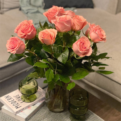 Long Stem Pink Rose Bouquet – EUTAW ACCENT FLOWERS & GIFTS, Eutaw AL