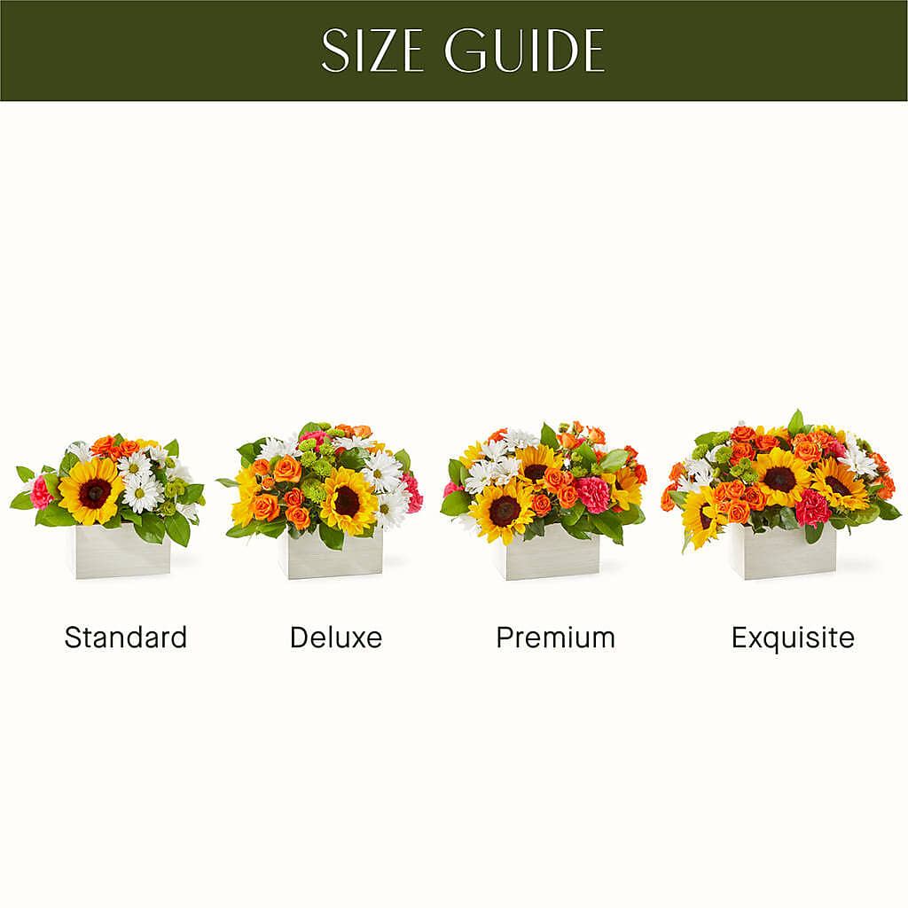 Sun-drenched Blooms Box Bouquet – EUTAW ACCENT FLOWERS & GIFTS, Eutaw AL