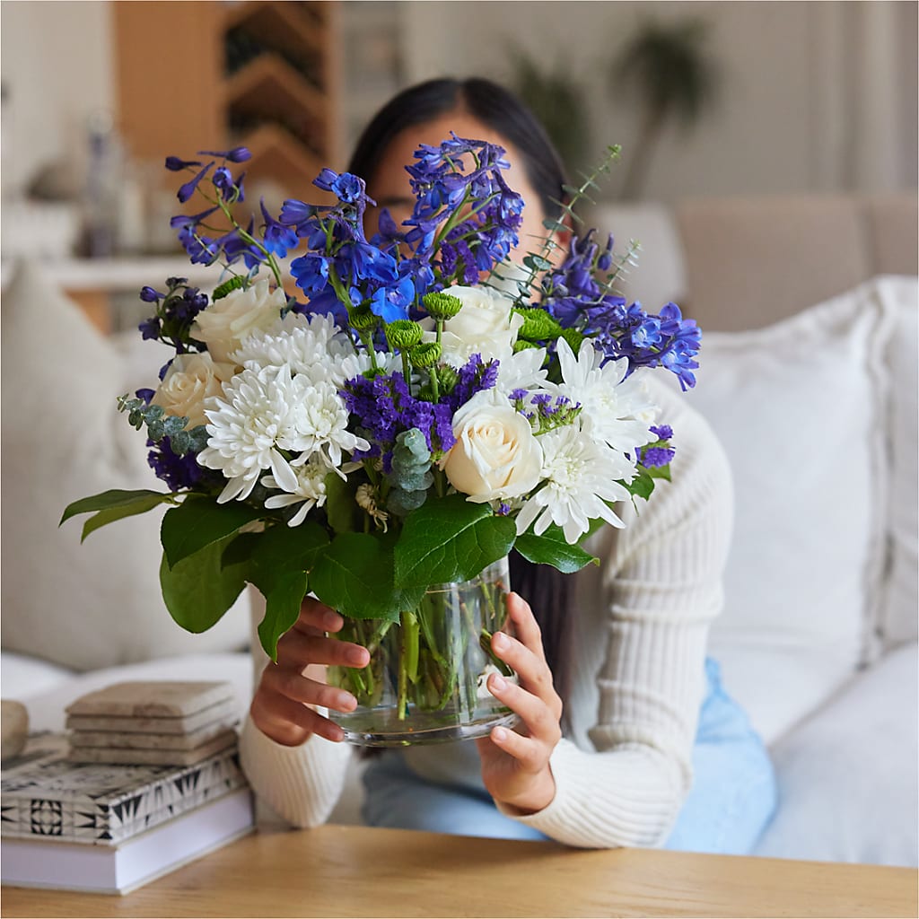 Cerulean Waves Bouquet – EUTAW ACCENT FLOWERS & GIFTS, Eutaw AL