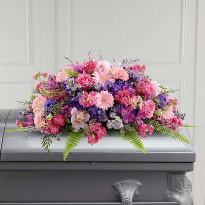 Glorious Garden Casket Spray – EUTAW ACCENT FLOWERS & GIFTS, Eutaw AL