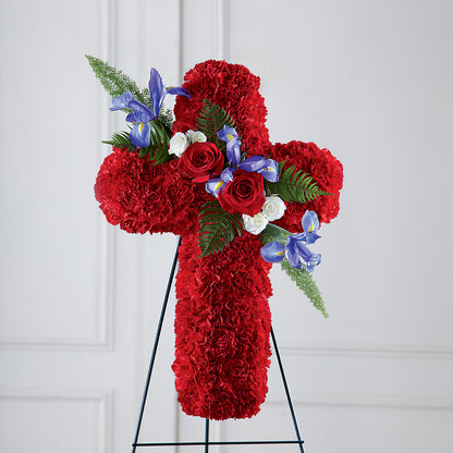 Faithful Hero Floral Cross – EUTAW ACCENT FLOWERS & GIFTS, Eutaw AL