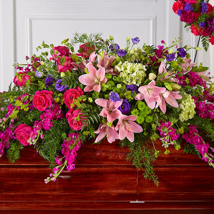 Radiant Tribute Casket Spray – EUTAW ACCENT FLOWERS & GIFTS, Eutaw AL