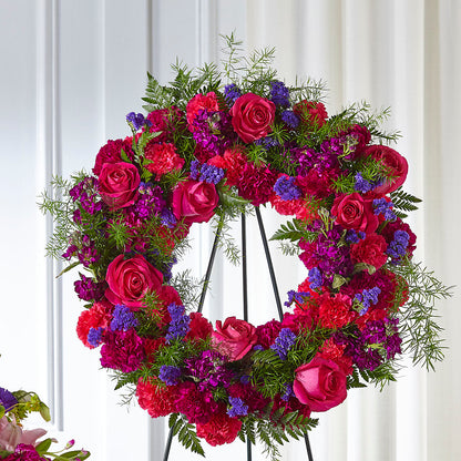 Calming Colors Wreath – EUTAW ACCENT FLOWERS & GIFTS, Eutaw AL