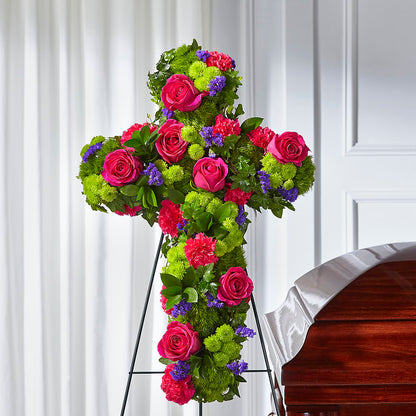 Tribute Rose Floral Cross – EUTAW ACCENT FLOWERS & GIFTS, Eutaw AL