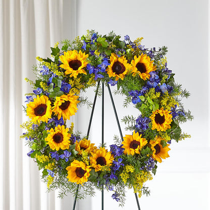 Bright Rays Wreath – EUTAW ACCENT FLOWERS & GIFTS, Eutaw AL