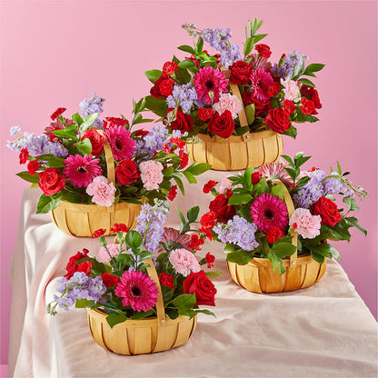 Pink Picnic Basket – EUTAW ACCENT FLOWERS & GIFTS, Eutaw AL