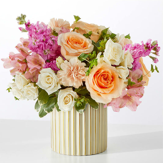 Paradise Bouquet with Ivory Vase – EUTAW ACCENT FLOWERS & GIFTS, Eutaw AL