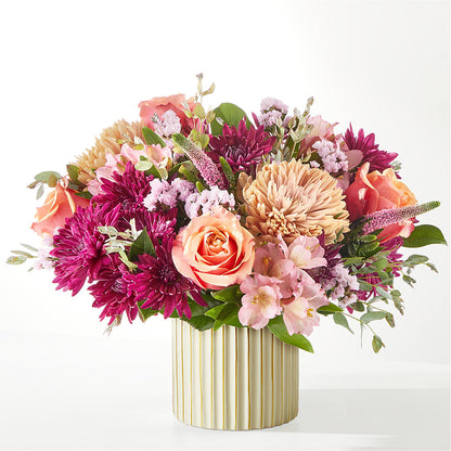 Berry Cobbler Bouquet with Ivory Vase – EUTAW ACCENT FLOWERS & GIFTS, Eutaw AL