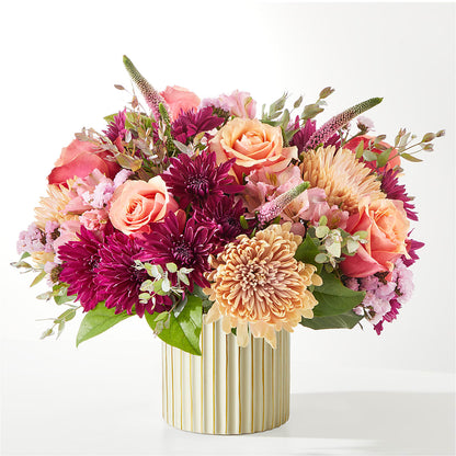 Berry Cobbler Bouquet with Ivory Vase – EUTAW ACCENT FLOWERS & GIFTS, Eutaw AL
