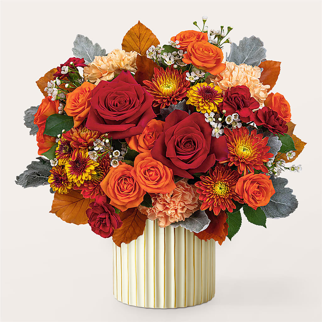 Merlot Bouquet with Ivory Vase – EUTAW ACCENT FLOWERS & GIFTS, Eutaw AL