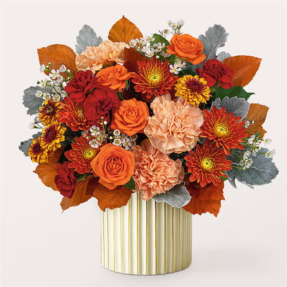 Merlot Bouquet with Ivory Vase – EUTAW ACCENT FLOWERS & GIFTS, Eutaw AL