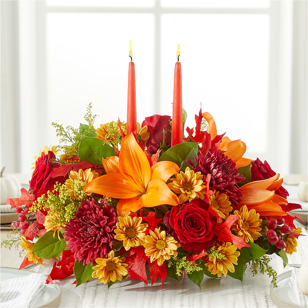 Autumn's Embrace Centerpiece – EUTAW ACCENT FLOWERS & GIFTS, Eutaw AL