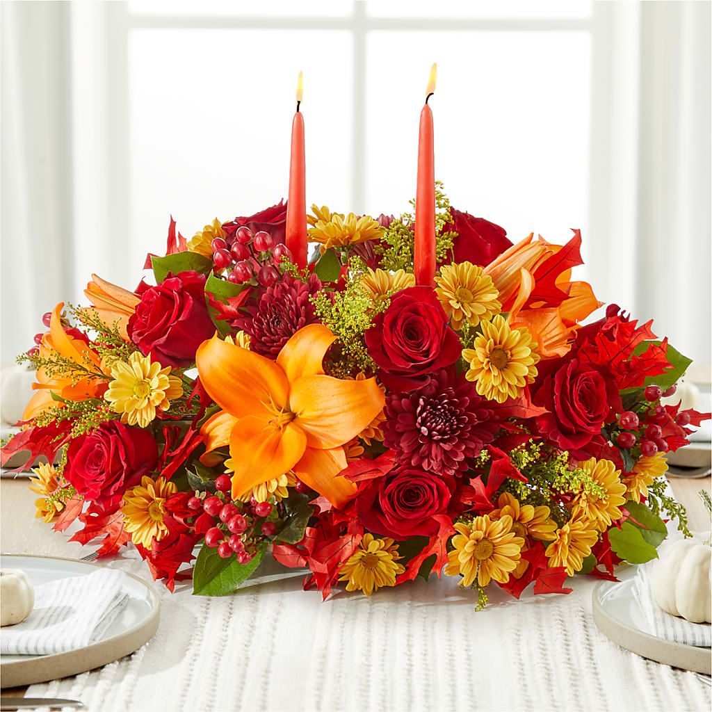 Autumn's Embrace Centerpiece – EUTAW ACCENT FLOWERS & GIFTS, Eutaw AL
