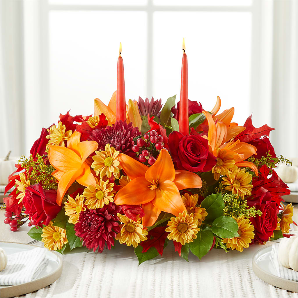 Autumn's Embrace Centerpiece – EUTAW ACCENT FLOWERS & GIFTS, Eutaw AL
