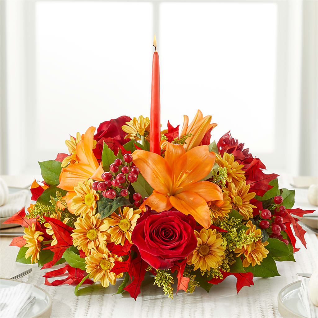 Autumn's Embrace Centerpiece – EUTAW ACCENT FLOWERS & GIFTS, Eutaw AL
