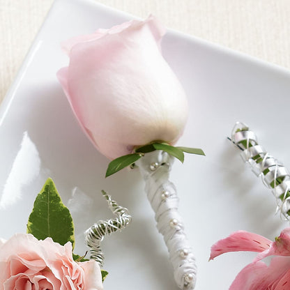 Pink Rose Boutonniere – EUTAW ACCENT FLOWERS & GIFTS, Eutaw AL