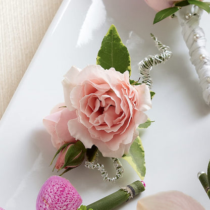 Pink Spray Rose Boutonniere – EUTAW ACCENT FLOWERS & GIFTS, Eutaw AL