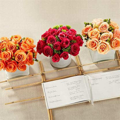 Dawn Rose Centerpiece – EUTAW ACCENT FLOWERS & GIFTS, Eutaw AL